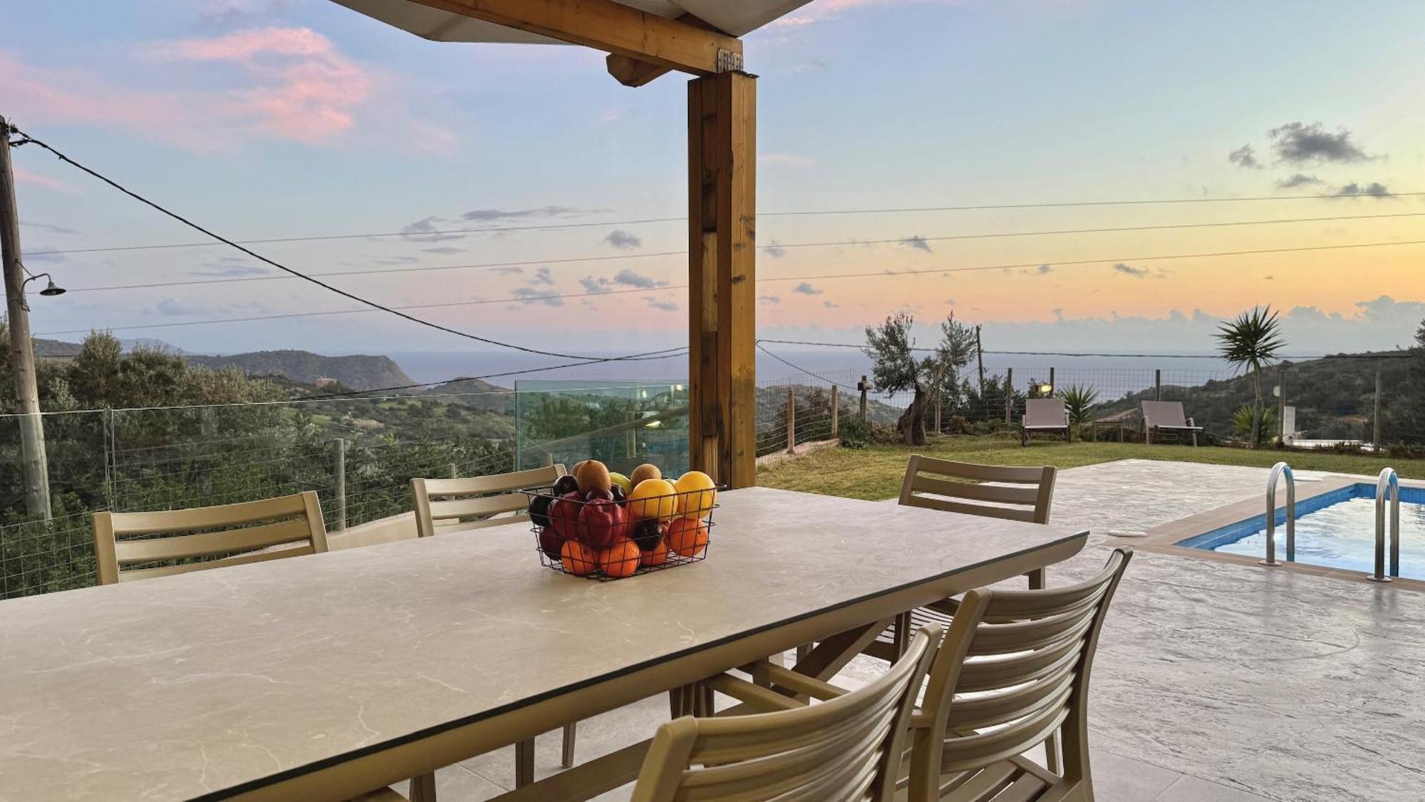Villa Michael Triopetra Private Villa, Private Swimming Pool, Garden, Panoramic Sunset Экстерьер фото