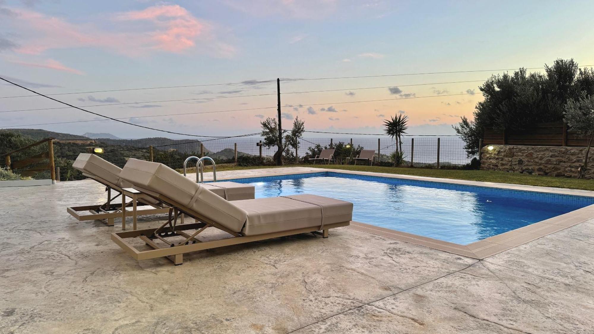 Villa Michael Triopetra Private Villa, Private Swimming Pool, Garden, Panoramic Sunset Экстерьер фото