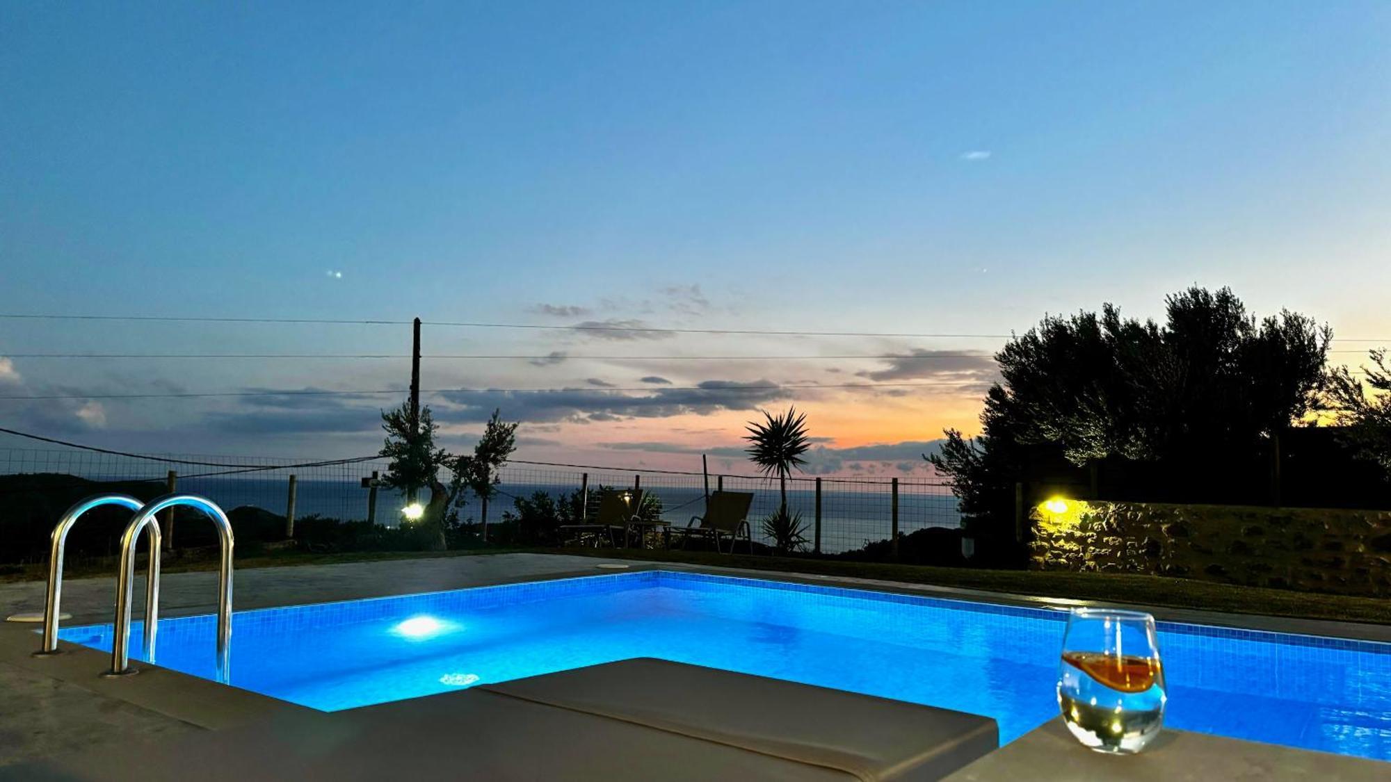 Villa Michael Triopetra Private Villa, Private Swimming Pool, Garden, Panoramic Sunset Экстерьер фото