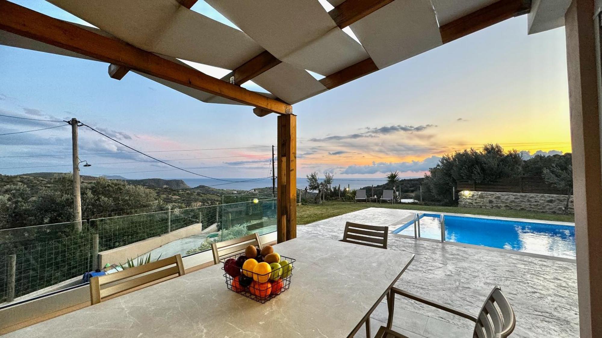Villa Michael Triopetra Private Villa, Private Swimming Pool, Garden, Panoramic Sunset Экстерьер фото