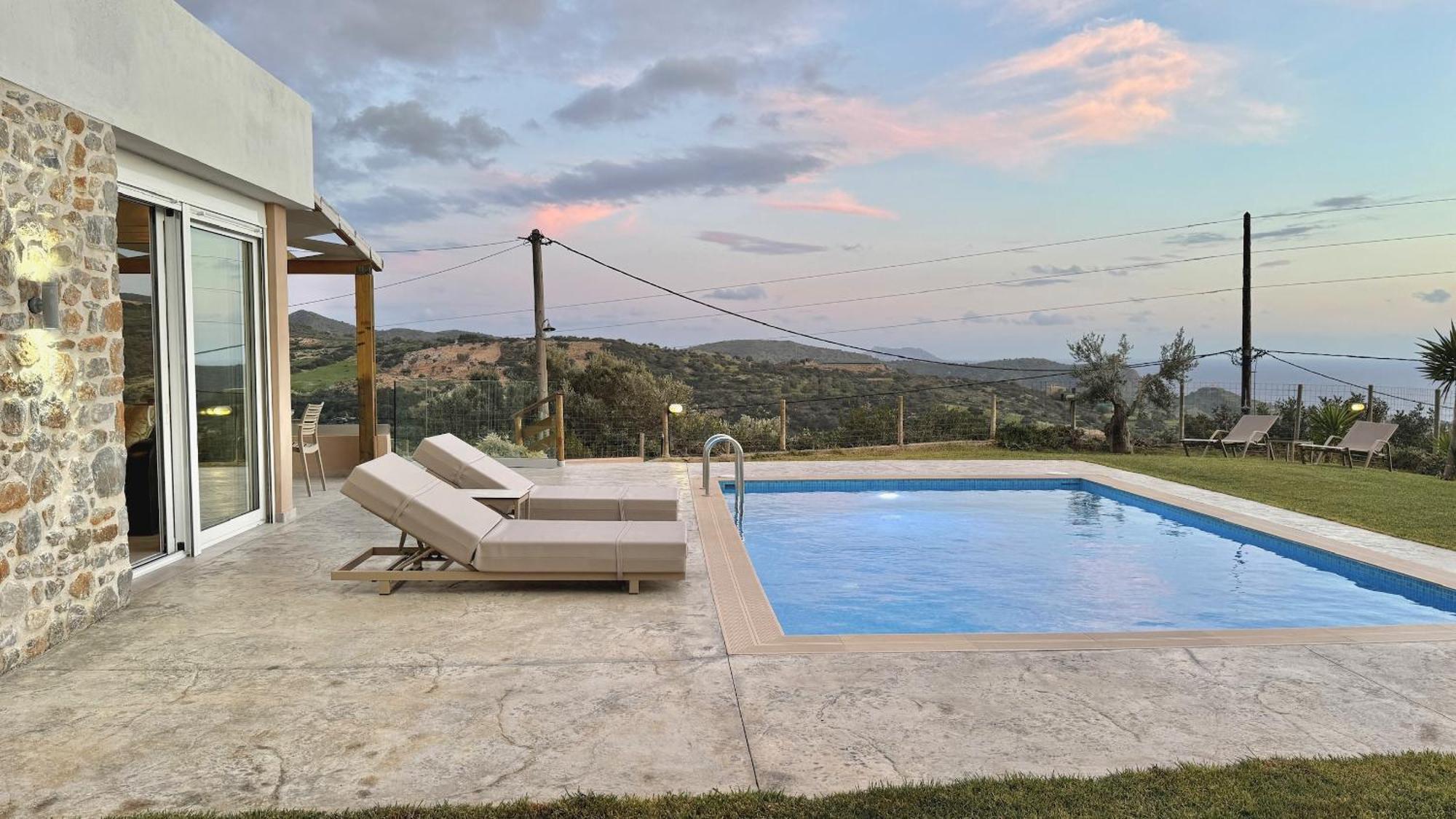 Villa Michael Triopetra Private Villa, Private Swimming Pool, Garden, Panoramic Sunset Экстерьер фото